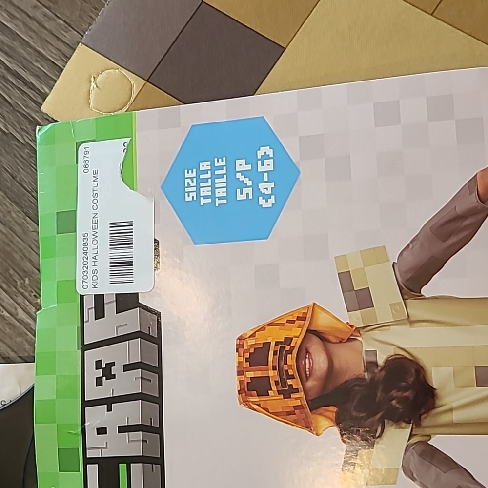 Disguise Minecraft Husk Jack O Lantern Costume Size Small 4-6 - Picture 3 of 6